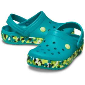 Zapatos Crocband Glow Confetti Band para niños