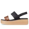 Zapatos de cuña baja Brooklyn Low Wedge «Negro Marrón»