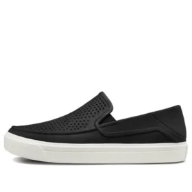 Zapatos deportivos casuales de estilo atlético Negro Blanco