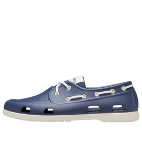 Zapatos náuticos clásicos «Azul y blanco»