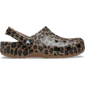 Zueco clásico con estampado animal
