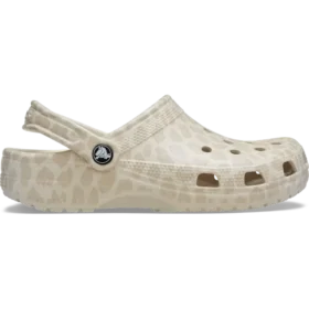 Zueco clásico con estampado animal