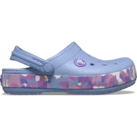 Zueco Crocband Glow Confetti Band para niños pequeños