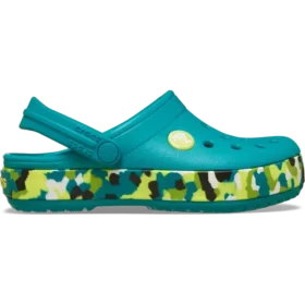 Zueco Crocband Glow Confetti Band para niños pequeños