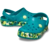 Zueco Crocband Glow Confetti Band para niños pequeños