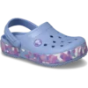 Zueco Crocband Glow Confetti Band para niños pequeños