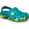 Zueco Crocband Glow Confetti Band para niños pequeños