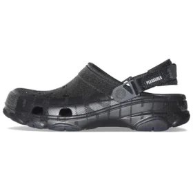 Zuecos All-Terrain Crocs x Pleasures «Negro»
