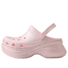 Zuecos Bae Glitter «Pink Milk»