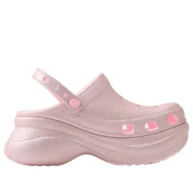 Zuecos Bae Glitter «Pink Milk»