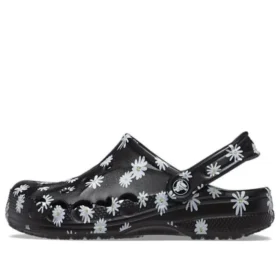Zuecos Baya con estampado de temporada «Black Daisy»