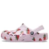 Zuecos Baya con estampado de temporada «Rosa-Rojo»