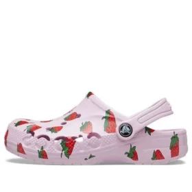 Zuecos Baya con estampado de temporada «Rosa-Rojo»