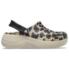 Zuecos Baya con plataforma y estampado animal «Leopardo»