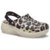 Zuecos Baya con plataforma y estampado animal «Leopardo»