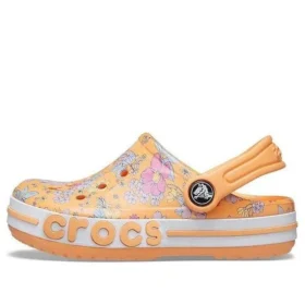 Zuecos Bayaband con estampado de temporada «Naranja-Blanco»