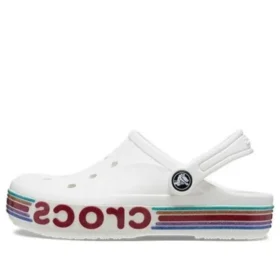 Zuecos Bayaband Rainbow Glitter «White Red»