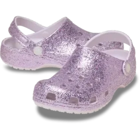 Zuecos Classic Chunky Glitter para niños