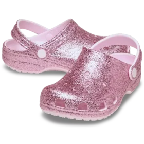 Zuecos Classic Chunky Glitter para niños pequeños