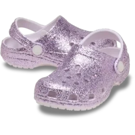 Zuecos Classic Chunky Glitter para niños pequeños