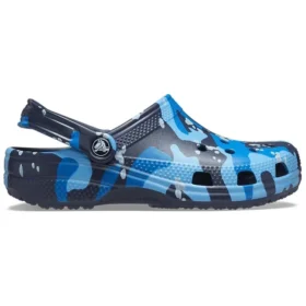 Zuecos Classic Clog con estampado de camuflaje «Azul marino»