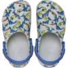 Zuecos Classic Clog para niños pequeños con diseño gráfico de dragón