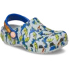 Zuecos Classic Clog para niños pequeños con diseño gráfico de dragón