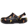 Zuecos Classic Food Print «Negro Amarillo»