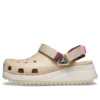 Zuecos Classic Hiker «Beige White Red»