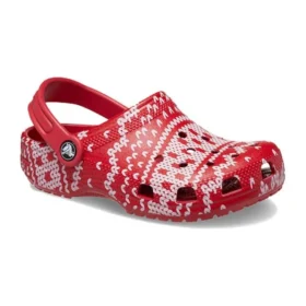 Zuecos Classic Holiday Sweater «Rojo y blanco»