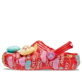 Zuecos Classic Lined Elevated Sweethearts «Red multi»