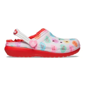 Zuecos Classic Lined Elevated Sweethearts «Rojo y blanco»
