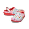 Zuecos Classic Lined Elevated Sweethearts «Rojo y blanco»