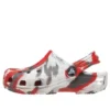 Zuecos Classic Marbled «Blanco, Rojo, Gris»