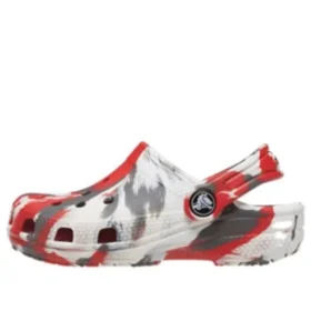 Zuecos Classic Marbled «Blanco, Rojo, Gris»