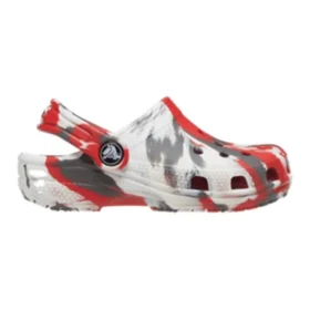 Zuecos Classic Marbled «Blanco, Rojo, Gris»