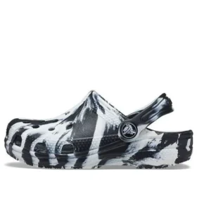 Zuecos Classic Marbled «Negro Blanco»