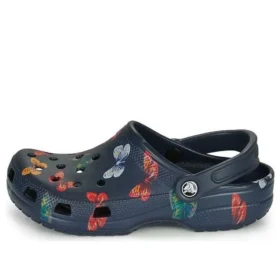 Zuecos Classic Vacay Vibes Butterfly «Navy Multi»
