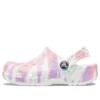 Zuecos clásicos con diseño Tie-Dye «White Multi»