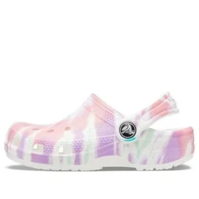 Zuecos clásicos con diseño Tie-Dye «White Multi»