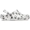 Zuecos clásicos con estampado de calaveras «White Black»