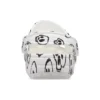Zuecos clásicos con estampado de calaveras «White Black»