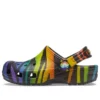 Zuecos clásicos con estampado de temporada «Black Multi»