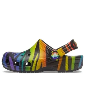 Zuecos clásicos con estampado de temporada «Black Multi»