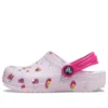 Zuecos clásicos con estampado gráfico «Pink»