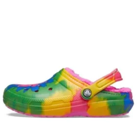 Zuecos clásicos con forro de felpa y efecto Tie-Dye «Multicolor»
