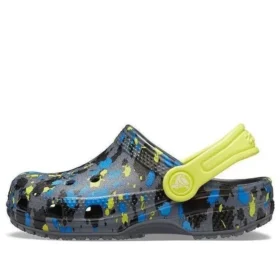 Zuecos clásicos estampados «Charcoal Citrus Croslite»