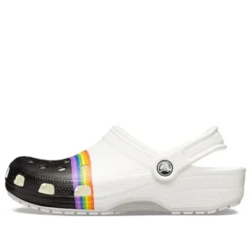 Zuecos clásicos Rainbow Pride «Blanco Negro»
