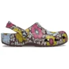 Zuecos clásicos retro con estampado floral «Amarillo rosa»