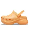 Zuecos clásicos Retro Crocs con suela gruesa, color naranja, sandalias con diseño de ballena pequeña